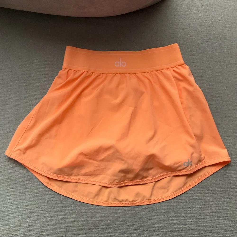 Alo Yoga Match Point Tennis Skirt Cantaloupe XXS